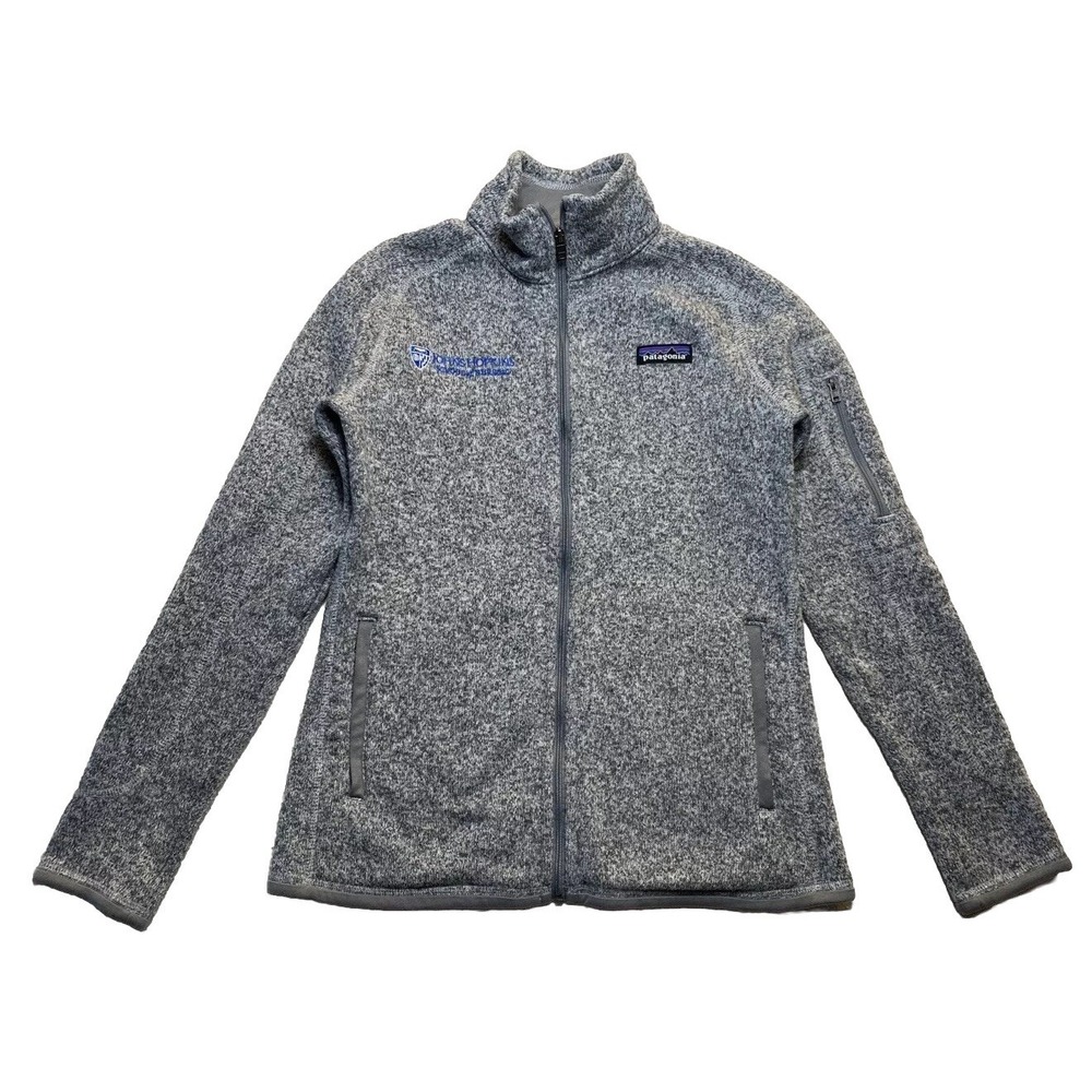 Patagonia Better Sweater Grey Pullover Full Zip Women's Small Corp Logo